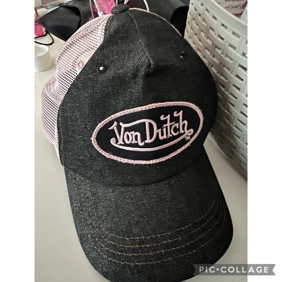 VON DUTCH trucker hat denim 90s Vintage - Picture 4 of 5